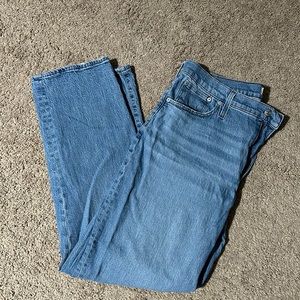 Madewell tall straight jeans